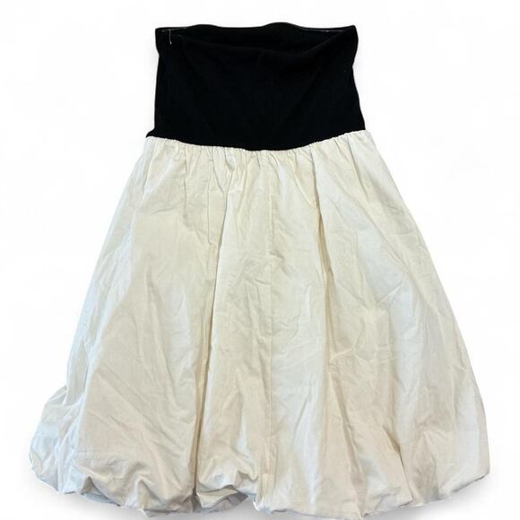 Adorable Bubble Strapless Dress Black - Picture 2 of 2